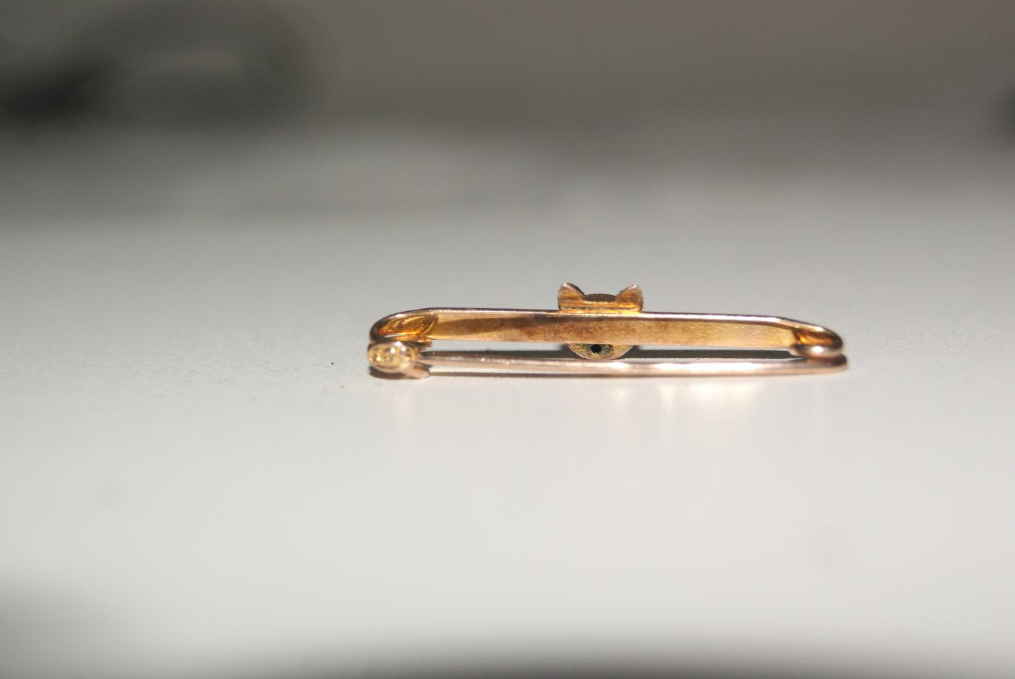 Victorian to Edwardian Fox Mask Bar Brooch | c.1890 to 1910 | Gold Tone | Sporting & Country | Very Good