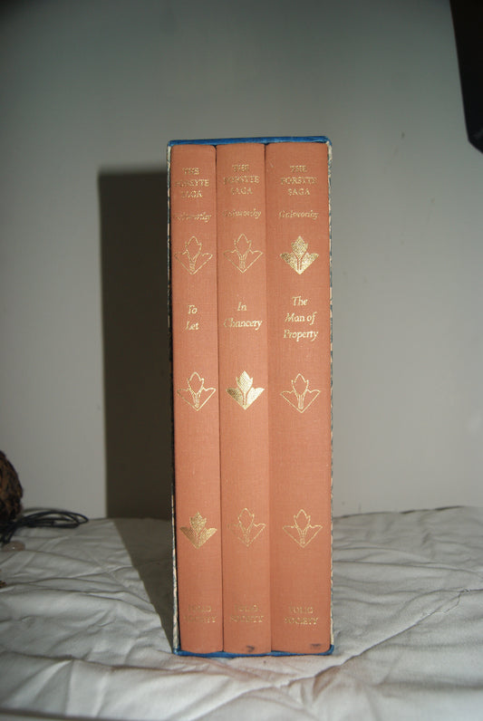The Forsyte Saga — Folio Society Edition | 1984 | John Galsworthy | 3 Volume Set | Fine | Slipcase
