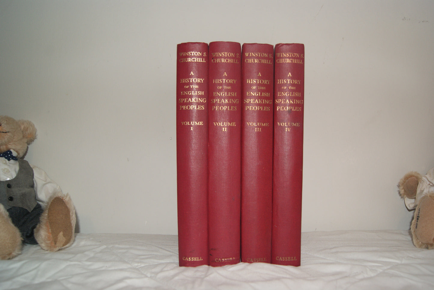 A History of the English Speaking Peoples — Winston S. Churchill | Cassell First Edition 1956 to 1958 | Four Volume Set | Roger Gresley's Copy