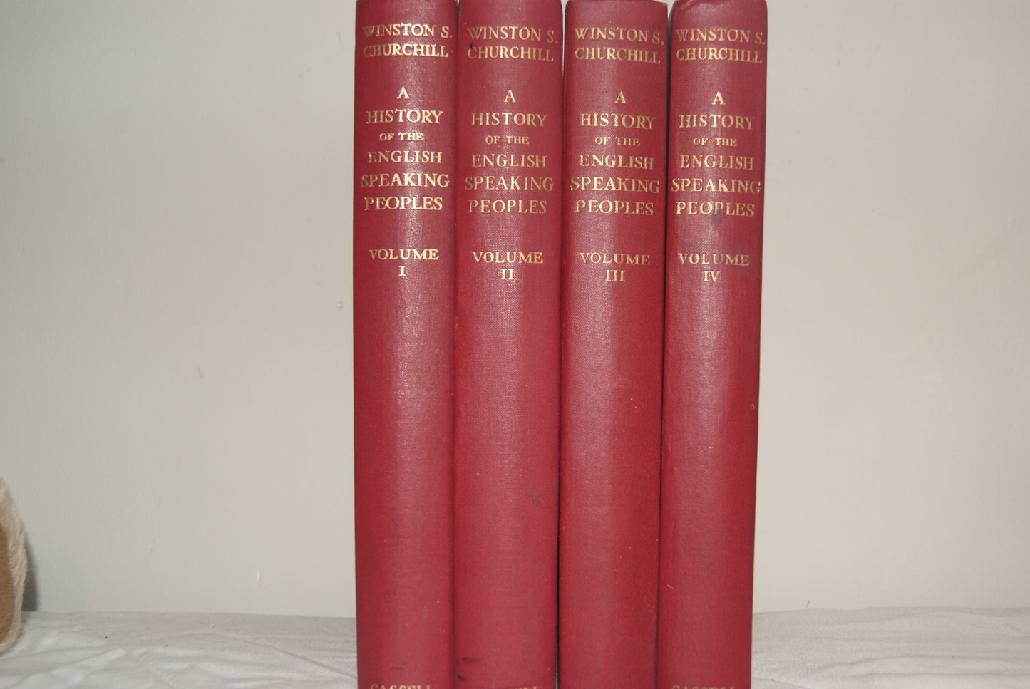 A History of the English Speaking Peoples — Winston S. Churchill | Cassell First Edition 1956 to 1958 | Four Volume Set | Roger Gresley's Copy