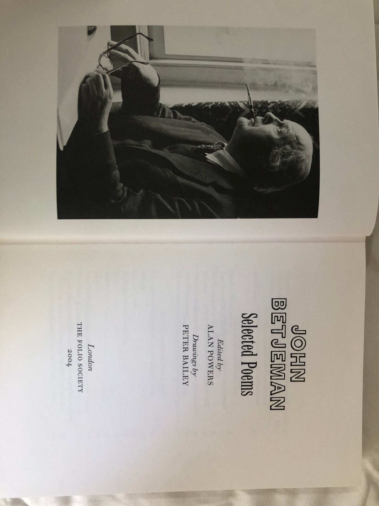 Selected Poems — The Folio Society | John Betjeman | 2004 | First Impression | Drawings by Peter Bailey | Fine in Slipcase