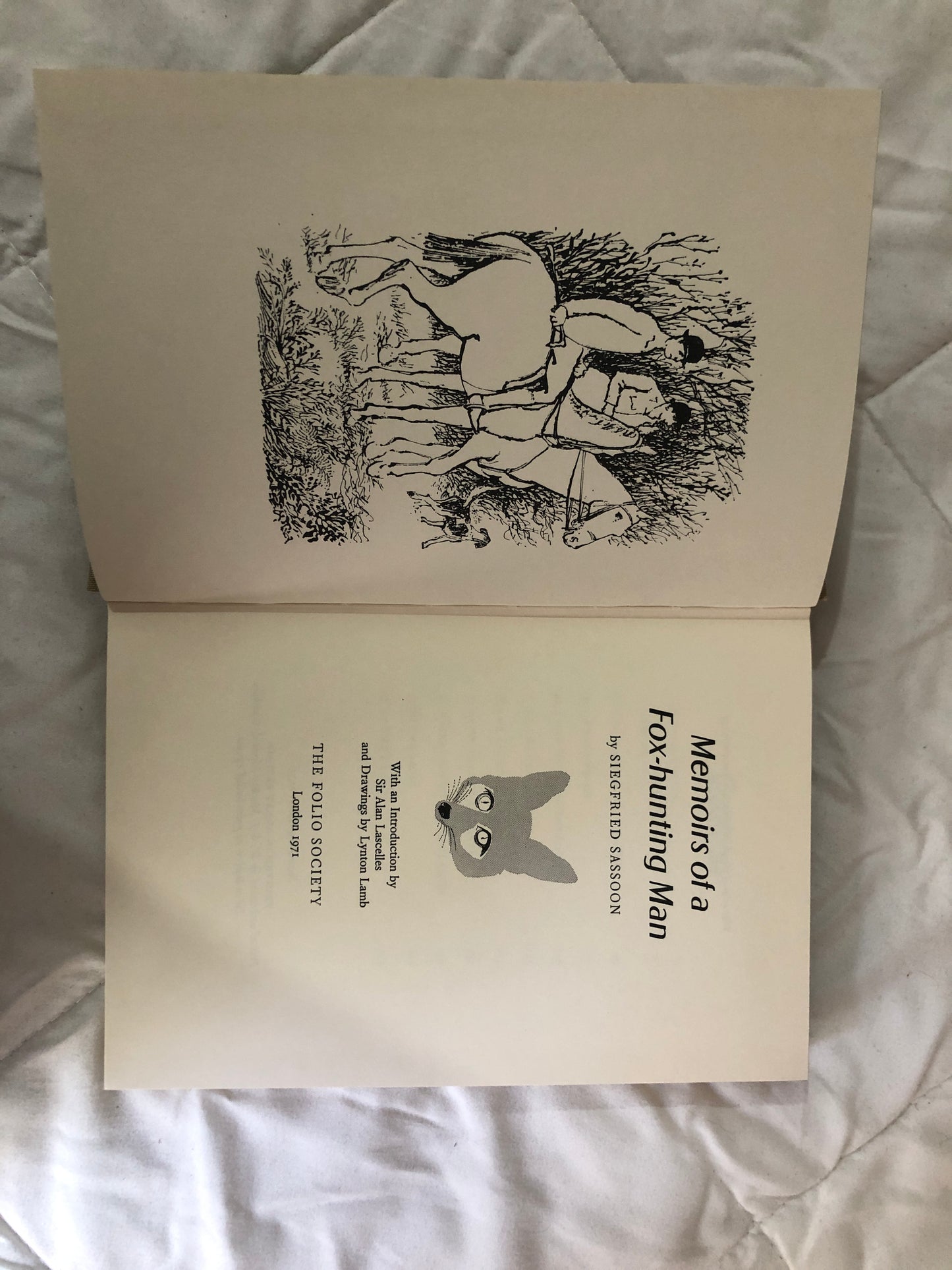 Memoirs of a Fox-hunting Man — The Folio Society | Siegfried Sassoon | 1971 | Second Impression | Drawings by Lynton Lamb | in Slipcase