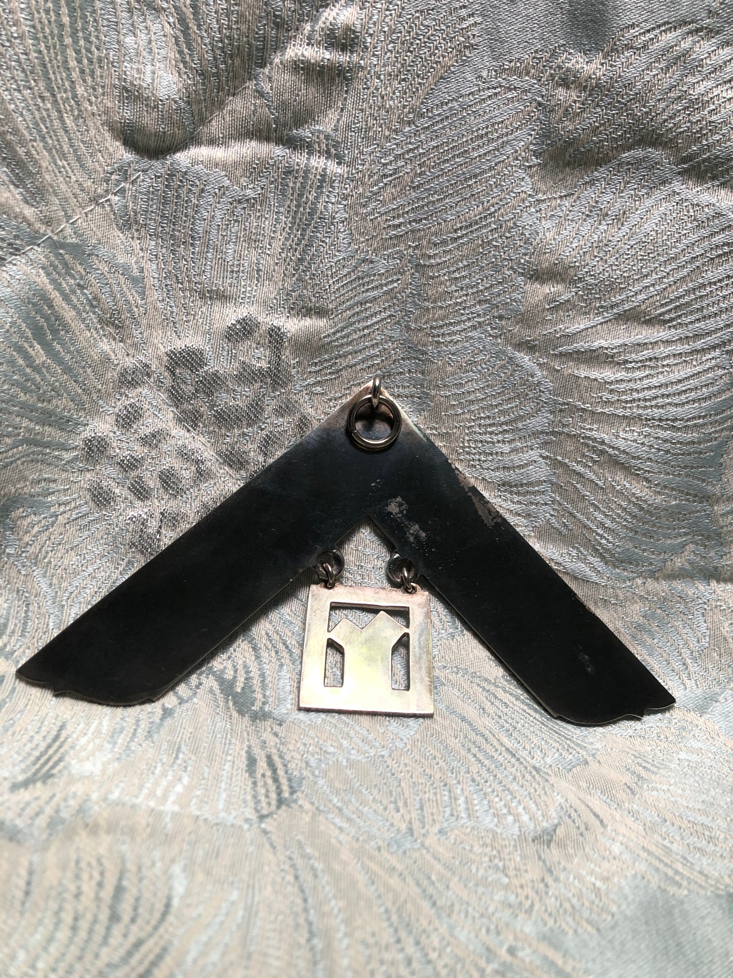 Large Triangular Masonic Jewel — Tabernacle Symbol | Royal Arch / Mark Degree | Officer Style | Very Good