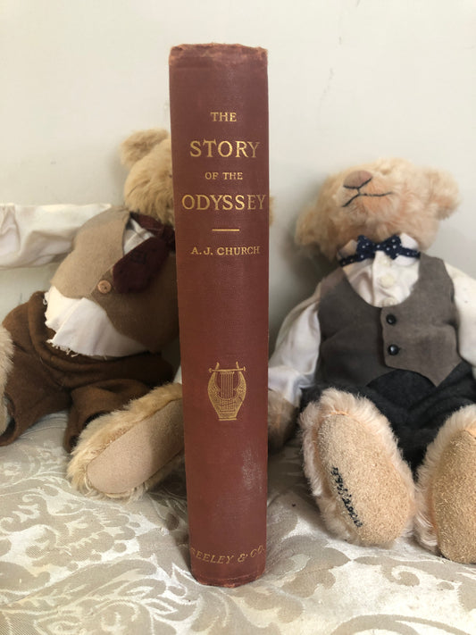 The Story of the Odyssey — Rev. Alfred J. Church | Seeley & Co. 1892 | First Edition | 16 Colour Plates after Flaxman | Decorated Cloth
