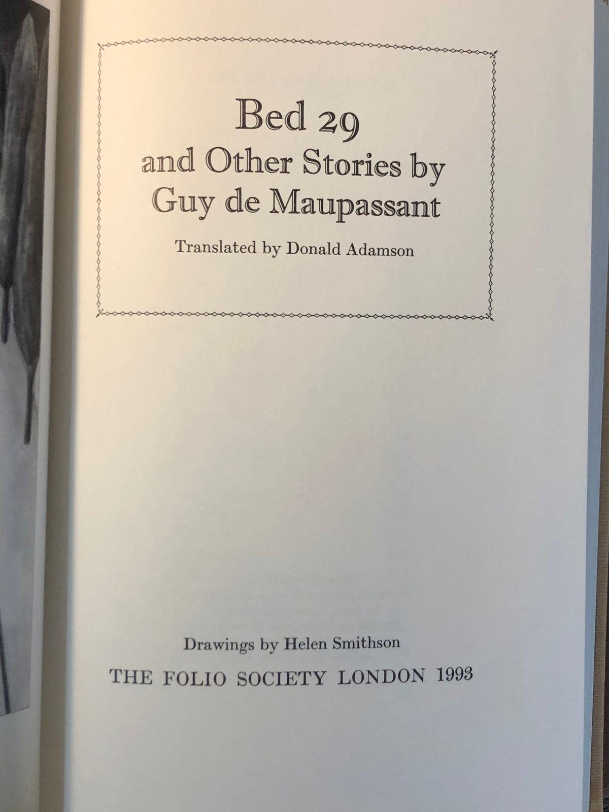Bed 29 and Other Stories — Guy de Maupassant, Folio Society — view 4