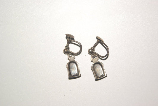 Silver Port & Starboard Navigation Lantern Earrings | Captain O.M. Watts, Albemarle Street, London — view 2