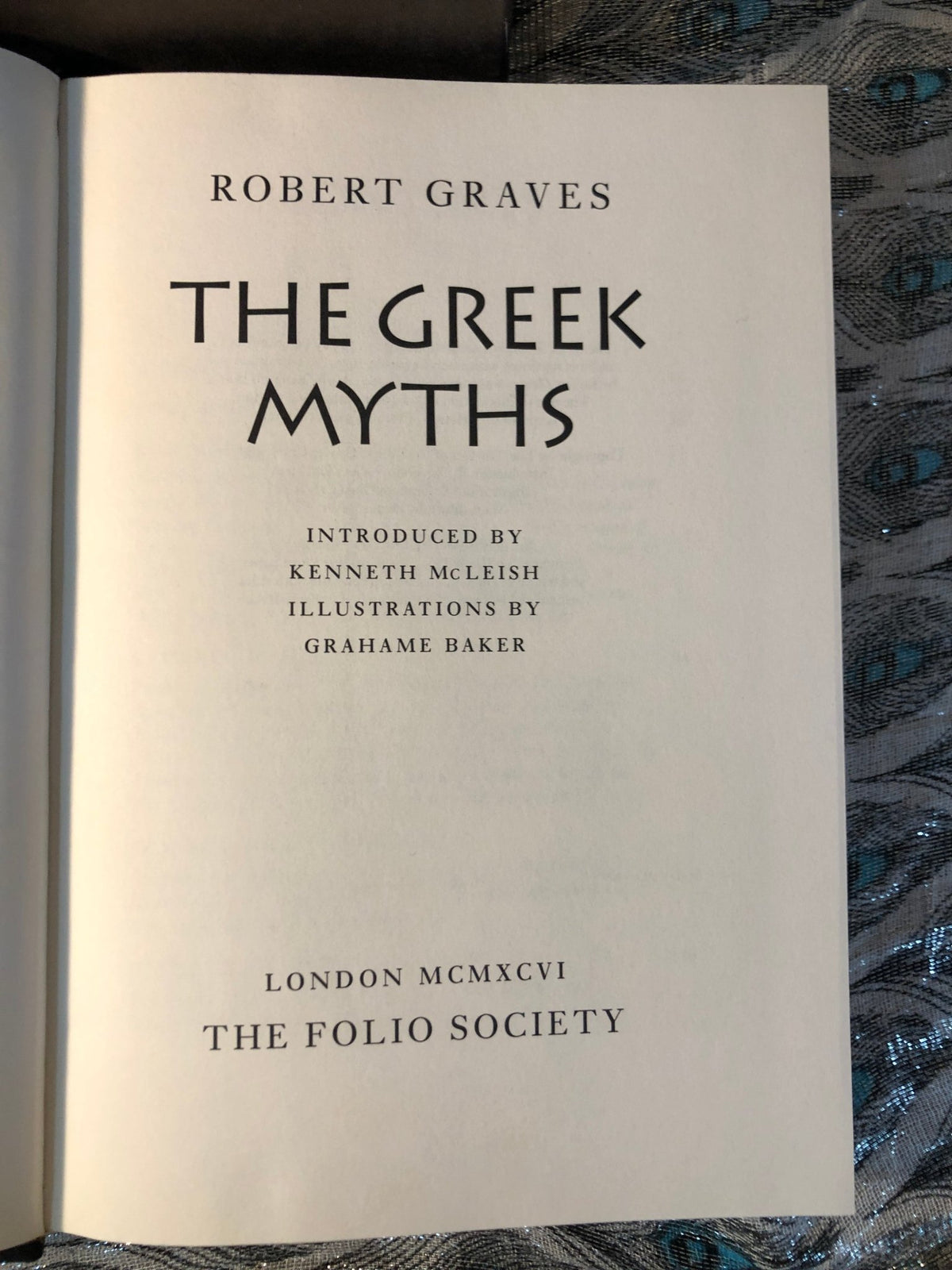 The Greek Myths — Robert Graves | Folio Society 1996 | Quarter Leather | Illustrated by Grahame Baker — view 7